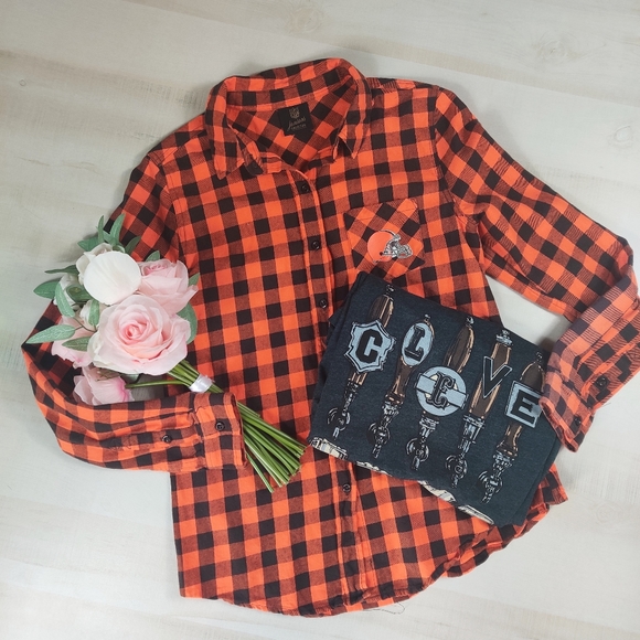 cleveland browns flannel shirt
